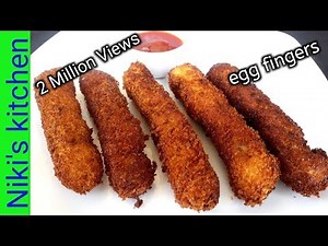 மொறு மொறு முட்டை ரெஸிபி/Crunchy and tasty Egg fingers in tamil/Kids snacks recipe/Niki's Kitchen😋👌