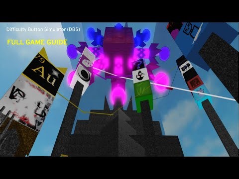 Difficulty Button Simulator (DBS) FULL GAME GUIDE (RUDE BADGE, GAMER BADGE, OMEGA ASCENSION+)