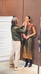 See our Sela Lurex Midi Dress sparkling behind the scenes...✨ Shop now: https://frenchconnection.visitlink.me/PL6bFm | French Connection | Facebook