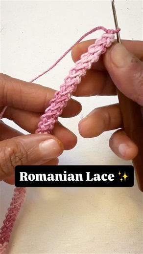 harmeet | Mini tutorial ✨ Romanian lace crochet stitch — simple, elegant & addictive 🧶 Perfect for borders, trims, and lace projects 💖 Save & share... | Instagram
