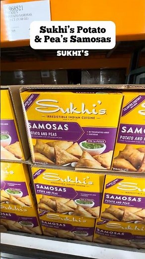 🥔🌱 Costco has the Sukhi’s Potato Pea Samosas and these are the ultimate freezer snack!