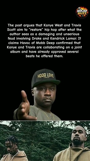 They said hip hop fell off Kanye & Travis took that personally#shorts