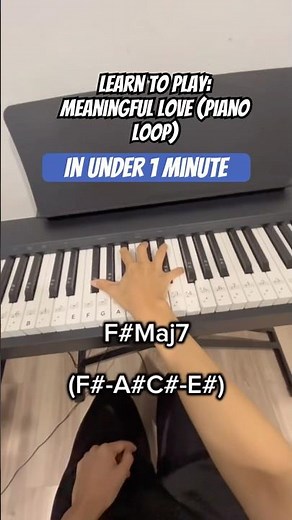 Piano tutorial for meaningful love - Silo #catchysong #pianoloop
