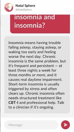 What is the difference between chronic insomnia and insomnia?