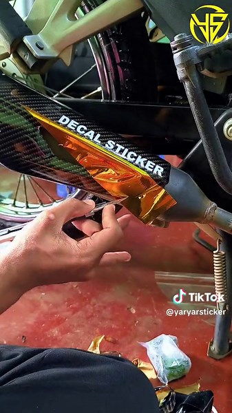 Wave အယ်လ်ဖာ ပြောင်းကာsticker#yaryar #stickers #logodesign #honda #motorcycle #stickerdesign