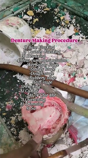 Denture Making Procedure 🦷 #kgfchapater2 #teethdecay #dentist #views #viral #shorts #dentalartistry