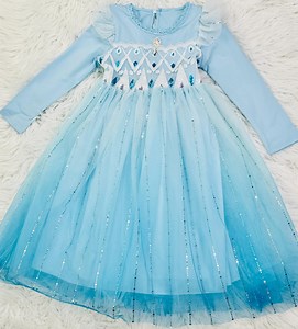 Elsa-inspired Blue Dress W/ Removable Cape, Sparkle Tulle – Optional Tiara & Gloves Frozen Set - Etsy