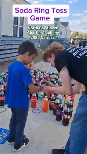 Soda Toss Ring. One Of The Carnival Game At School