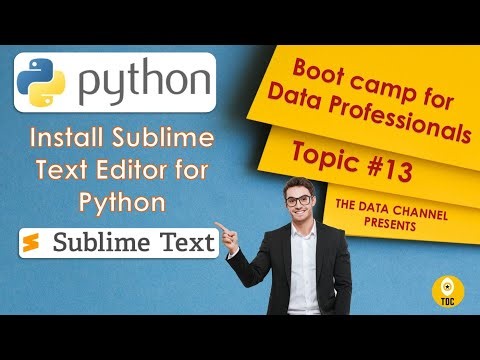 Install Sublime Text Editor for Python | Python for Data Professionals | Topic #13