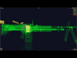How does M60 MachineGun Work in 3D Animation
