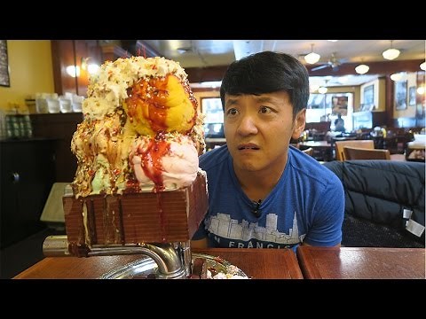 MASSIVE Kitchen Sink ONE GALLON Ice Cream Sundae Challenge!