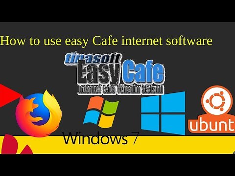 How to use easy Cafe internet software