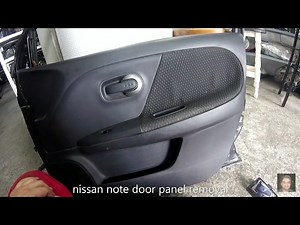 Removal of Nissan Note door panel