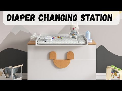 Modern Baby Diaper Changing Table | Nursery Setup Ideas l