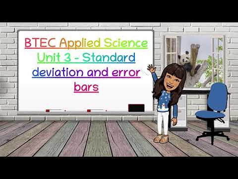 BTEC Applied Science Unit 3/A level Biology: Standard deviation and error bars - BioTeach