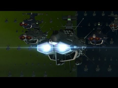 宇宙戰艦大和號2202 地球艦隊波動炮發射 Star Blazers 2202 Space Battleship Yamato Earth Fleet fire wave motion gun