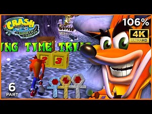 Crash Bandicoot: The Wrath of Cortex (PS2) 4KHD | Chamber 1-5 Time Trials | 106% Walkthrough