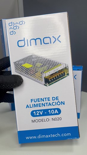 👉¡Fuente de poder Dimax de 12V-10A! Modelo N020 ideal para tus sistemas de CCTV y mucho más ✅ #dimaxtech #fuentedepoder #CCTV #fyp #instalacioneselectricas
