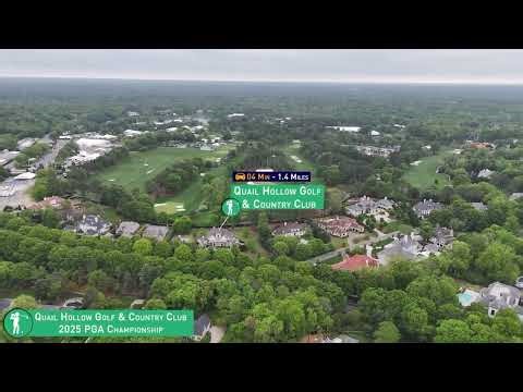Quail Hollow Country Club | 2025 PGA Championship Drone Tour with 3D Animated Callouts & Directions