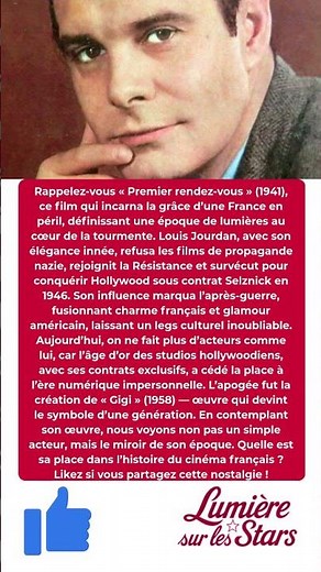 Louis Jourdan: Le Secret de sa Résistance qui a Tout Changé ?