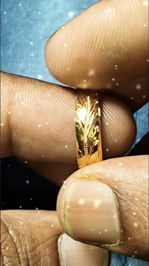 The Satisfying Gold Ring Engraving Process #art #asmr #gold