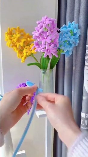 Handmade artificial flowers. Arts and crafts. Easy Diy Arts💮🌹🌹