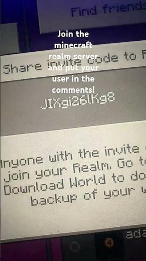 join the minecraft realm server #minecraft #realm #minecraftrealm