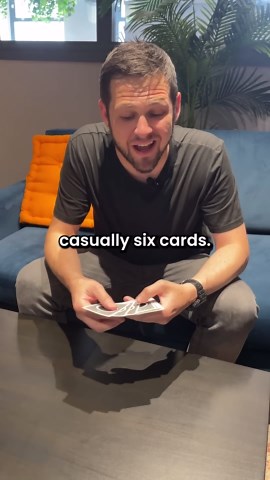 A step by step self-working card demonstration