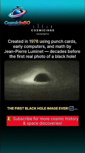 The First Black Hole Image EVER Created | 1978 Jean-Pierre Luminet Simulation 🌌🕳️