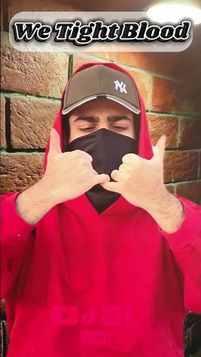 [WE TIGHT BLOOD] GANG SIGN Bloods Hand Signs TUTORIAL #shorts #fyp #viral #ppl #Bloodsgang #gangster