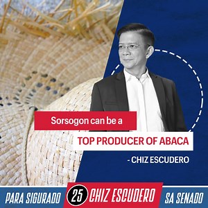 Nabanggit ni Chiz Escudero na ang nursery ng Philippine Fiber Industry and Development Authority or PhilFIDA sa Barangay Cogon ay magiging susi sa pag-usbong ng industriya ng abaca sa Sorsogon. Dagdag niya: “We will maximize its potential.” I-share natin ang abaca-gandang news na ito (ADMIN) #EscuderoSaSenado #25ChizEscudero #DireksyonAtSolusyon #SiguradongDireksyon #SiguradongSolusyon | Chiz Escudero