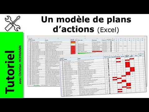 Un modèle de plans d’actions (Excel)