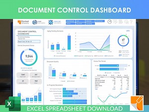 Document Control Dashboard: Dynamic Excel Report Management (instant Download) - Etsy UK