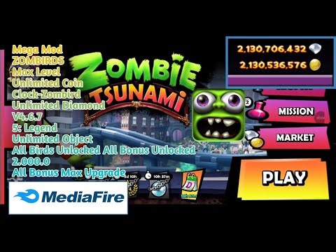 COBA MOD INI! UANG TAK TERBATAS DI ZOMBIE TSUNAMI MOD APK!!