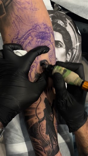 Sunny Bhanushali on Instagram: "Jai Shri Ram Sleeve in progress at @alienstattooindia"