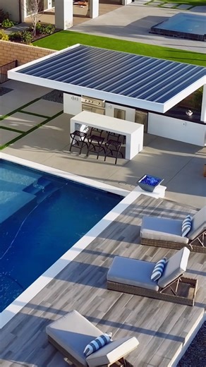 Outdoor Kitchen 🤩 Completed Project ✨ #kitchen #backyardkitchen #outdoorkitchen #patio #patiocover #outdoorkitchens #kitchenisland #countertops #architecture #landscapearchitecture #grills | Rivers Landscape Construction Inc.