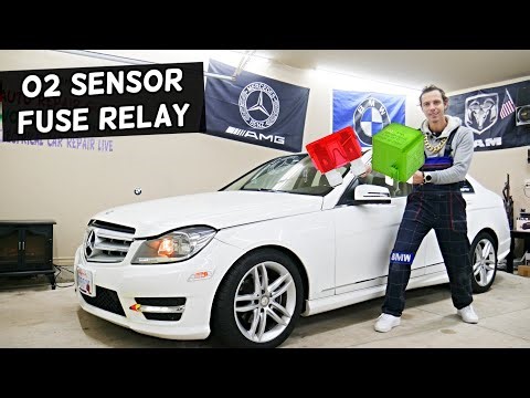 MERCEDES W204 O2 Sensor Heater Fuse Relay Location Replacement C250 C300 C180 C200 C220 C280 C320 C3