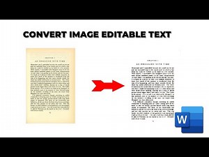 How to convert an image to editable text in Word