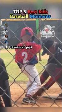 TOP 5 Funniest Kids Playing Baseball #mlb #baseball