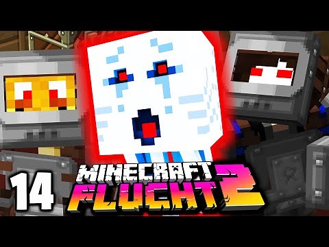 Der GHAST greift unser Dorf an! ☆ Minecraft FLUCHT 2 #14