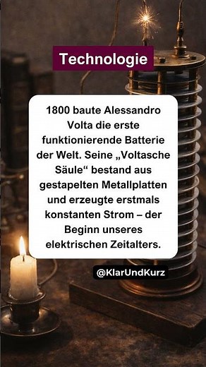 Der Moment, als Elektrizität kontrollierbar wurde. #tech