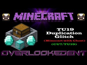 TU19 Duplication Glitch (Minecart with Chest) - Minecraft Xbox/Playstation - [Tutorial]