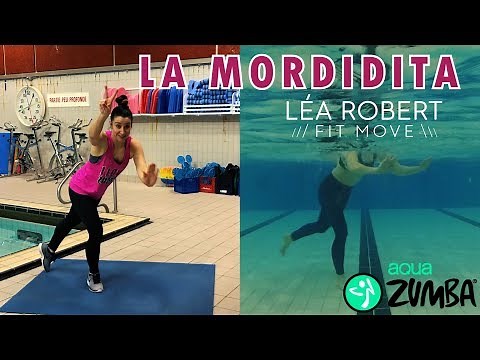 SPLITSCREEN AQUAZUMBA CHOREOGRAPHY "La Mordidita" Lea Robert