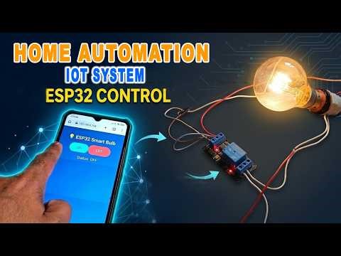 Easy ESP32 IOT Home Automation - Control Lights From Your Phone