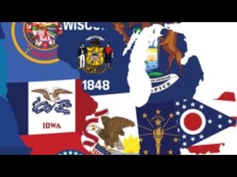 Ranking state flags in the Midwest