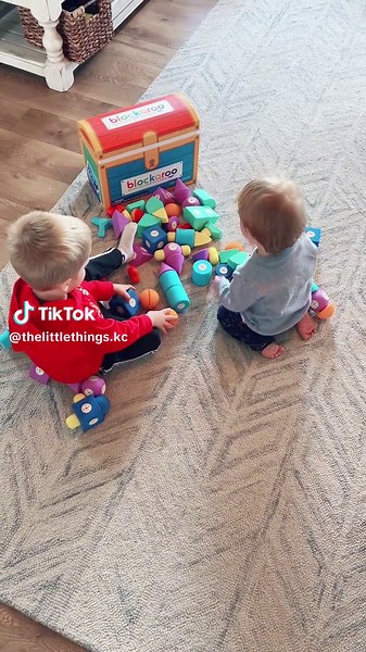Blockaroos are fun for everyone! These magnetic foam blocks are seriously one of the best STEM toys for toddlers. There are so many options of what to build and create. I love that they come with so many different shapes and a cute little treasure chest for storage! Add these to your birthday and Christmas lists for this coming year! #toddlers #toddlermom #toddlerlife #preschoolactivities #stemtoys #toys