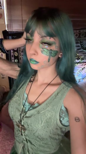 dragonfly makeup #dragonfly #makeup #fyp #blue