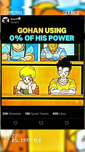 Gohan Power Level 😈⚡ | #dbz #dbs #shorts