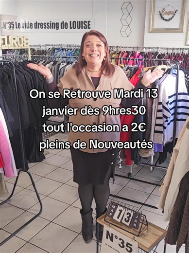 Merci pour cette belle matinée d’ouverture dominicale ! On se retrouve mardi 13 janvier dès 9h30 avec des nouveautés très sympathiques, grâce aux déposantes que je remercie Fortement. 📍 24 boulevard Henri Poincaré PERPIGNAN Le Vide Dressing De Louise L’occasion à 2€ toute l’année ! 🕘 Horaires : Mardi au vendredi : 9h30 à 16h30 non-stop Samedi : 9h30 à 12h00 💸 Sans rendez-vous ! Je rachète vos vêtements hommes et femmes (sous réserve de sélection) avec paiement immédiat en espèces. Je rachète 