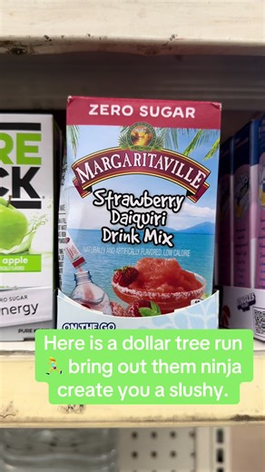 Now the Dollar tree know what they doing. They got these drink pouches and the margaritas mix. You can mix you up a personal drink. I add my own sugar 😂 and patron